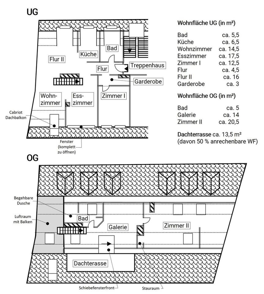 28.03 Besichtigung - Helle Maisonettewohnung mit Dachterrasse in der Innenstadt – Bild 22