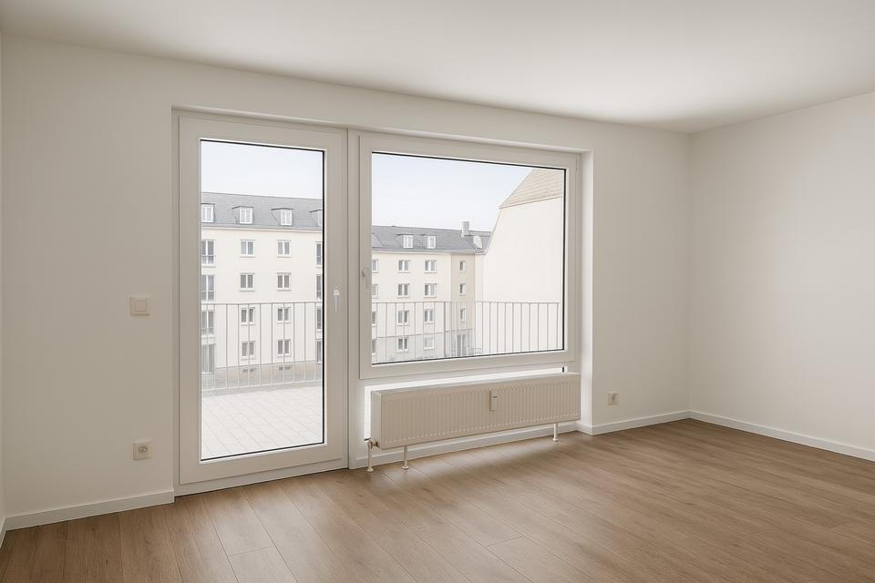 Barrierearme Zwei-Zimmer-Wohnung mit Aufzug, großem Südbalkon und Stellplatz