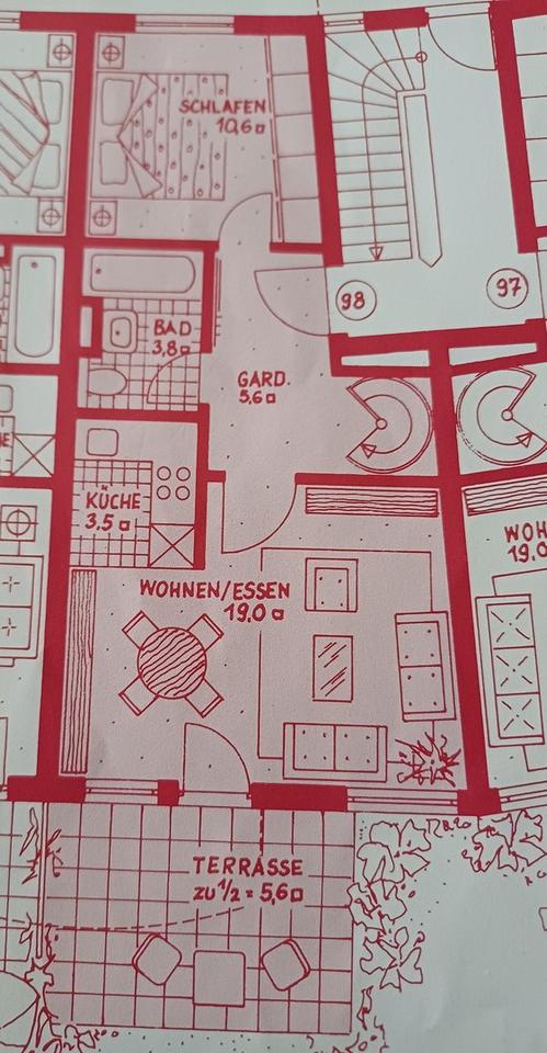 Helle,ruhige und vielseitige 2ZKB+1 Zimmer Souterrain, gesamt 77qm, Garten, Tiefgarage – Bild 14