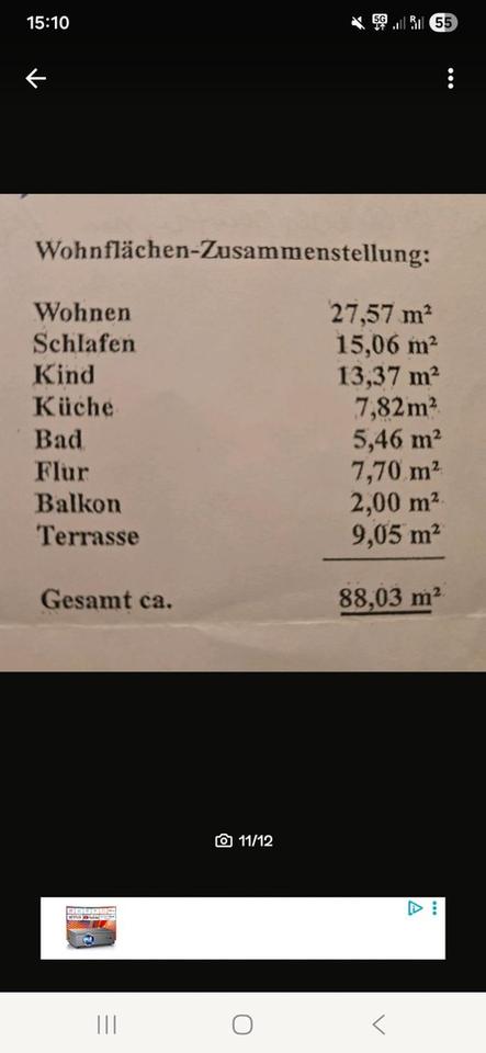 3 Zimmer Dachgeschosswohnung mit Sonnenterrasse – Bild 12