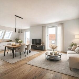 Helle 3-Zimmer-Dachgeschosswohnung mit Loggia