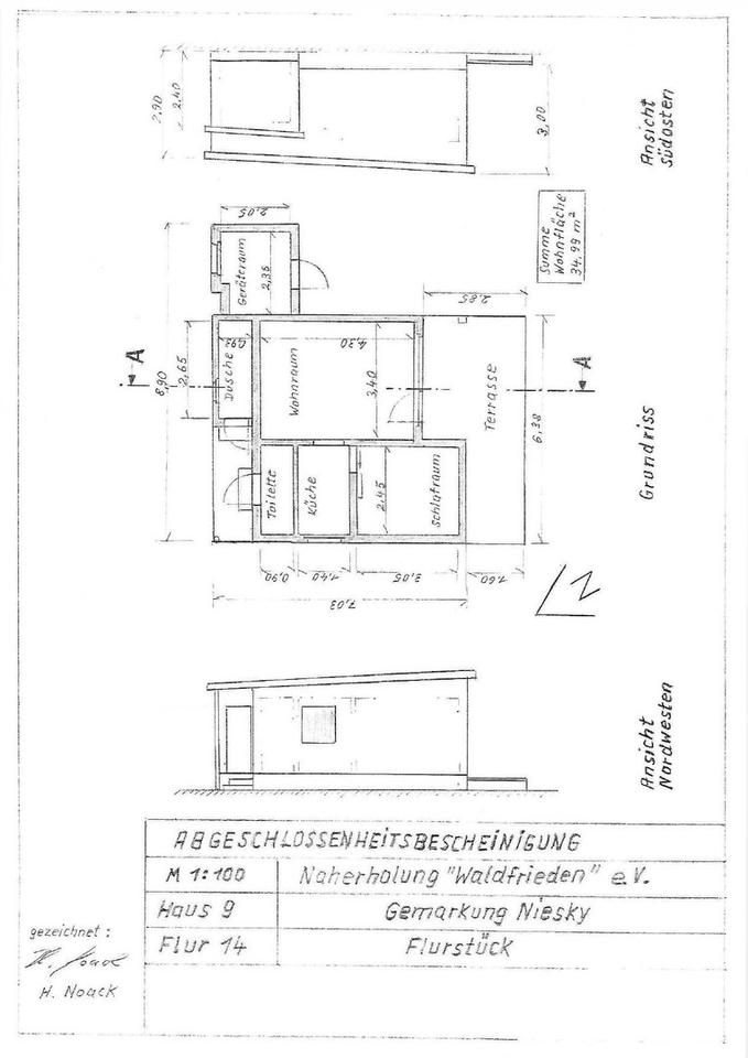 Bungalow / Wochenendhaus nahe Niesky/See – Sachsen – Bild 14