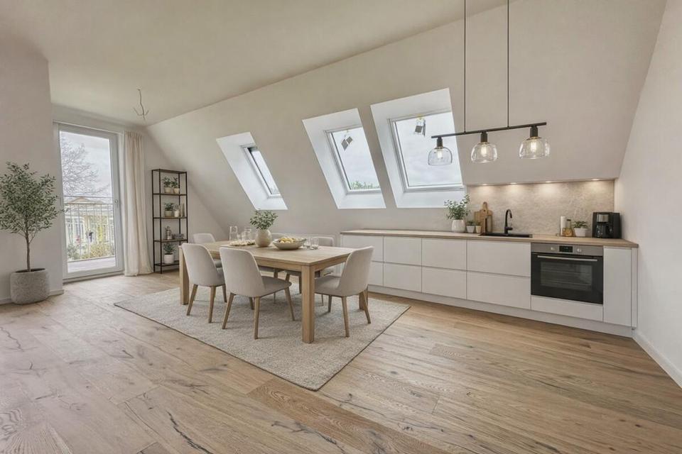 3-Zimmer Dachgeschosswohnung mit großzügigem Wohnbereich – Bild 3