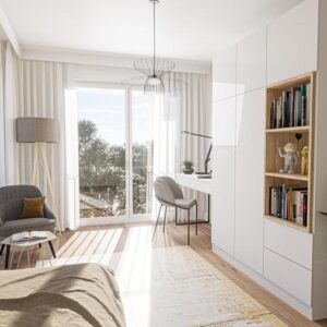 Studenten/Azubi Apartment möbliert mit Küche + Bad + Fitnessraum + Garten***Erstbezug***