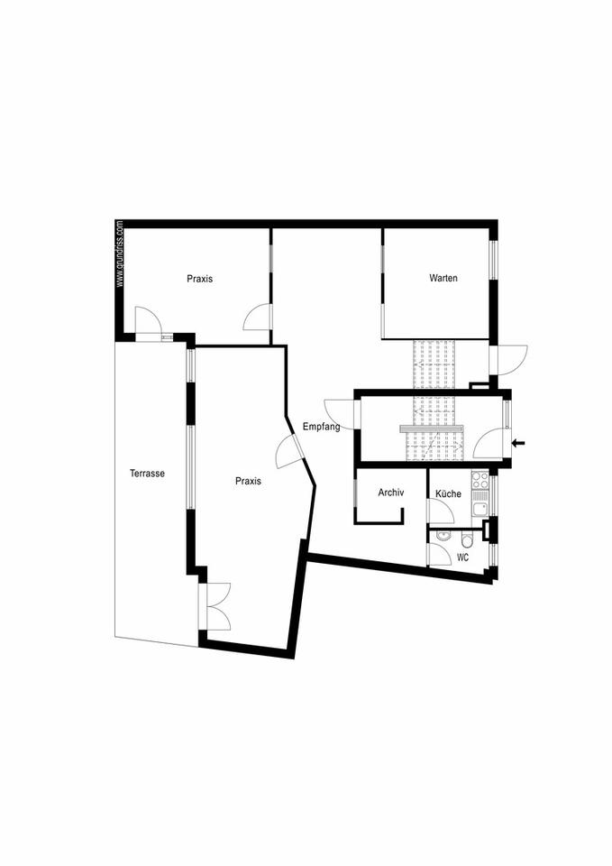 Moderne, helle Büro-/ Praxiseinheit mit Terrasse und separatem Eingang - provisionsfrei – Bild 7