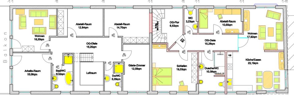 3-FH mit zwei Wohnungen zum Fertigstellen, weitere Bebauung möglich – Bild 14