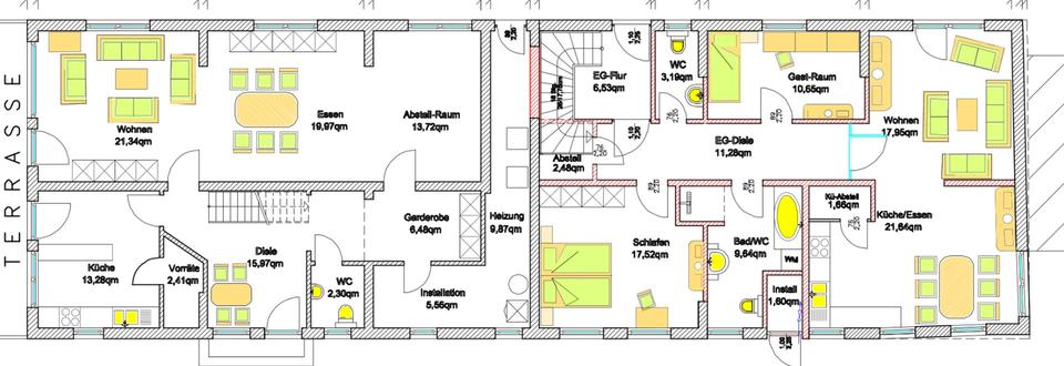 3-FH mit zwei Wohnungen zum Fertigstellen, weitere Bebauung möglich – Bild 13