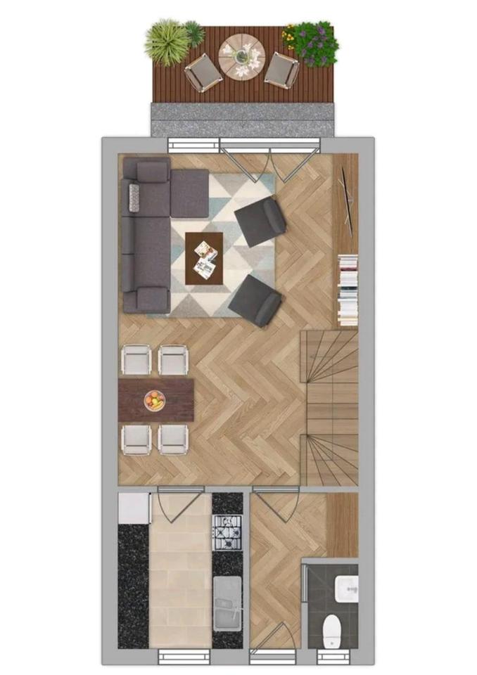 Provisionfrei 4-Zi-Maissonette mit TG-Stellplatz & Terrasse – Bild 9