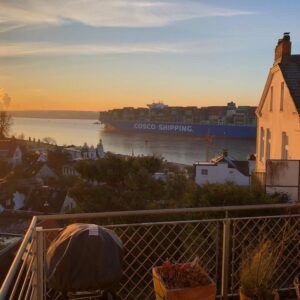 Beletage - fantastischer Elbblick - 151 qm, 5 Zi - Blankeneser Treppenviertel