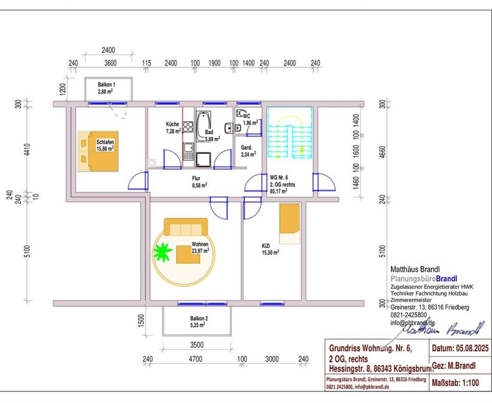 Sofort bezugsfrei: Helle 3 ZKB-Wohnung mit 2 Balkonen, provisionsfrei und frisch renoviert – Bild 12