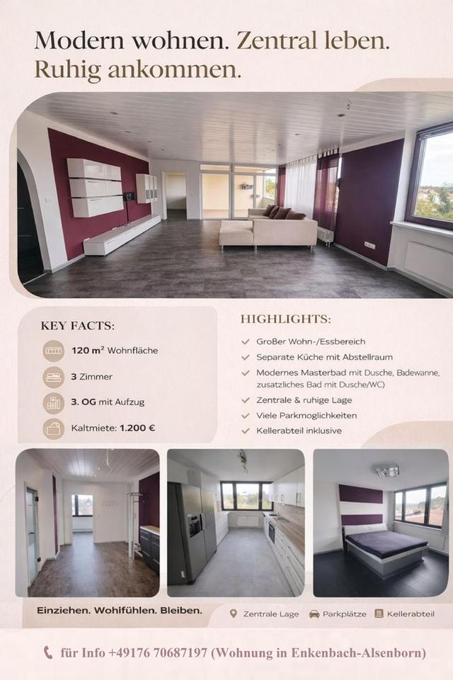 50qm² Wohnung in Enkenbach-Alsenborn zu vermieten