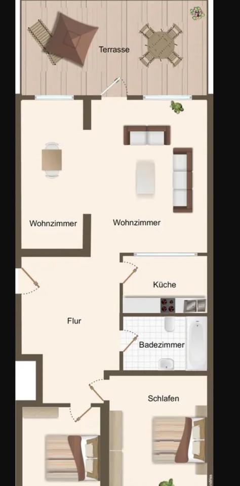 Helle 3,5 Zimmer Terrassenwohnung – Bild 4
