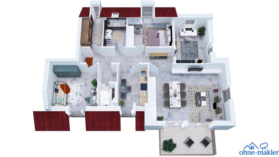 *Neuwertig & Zentral*: Geräumige 4-Zi.-Wohnung mit Garten im EG – Bild 29