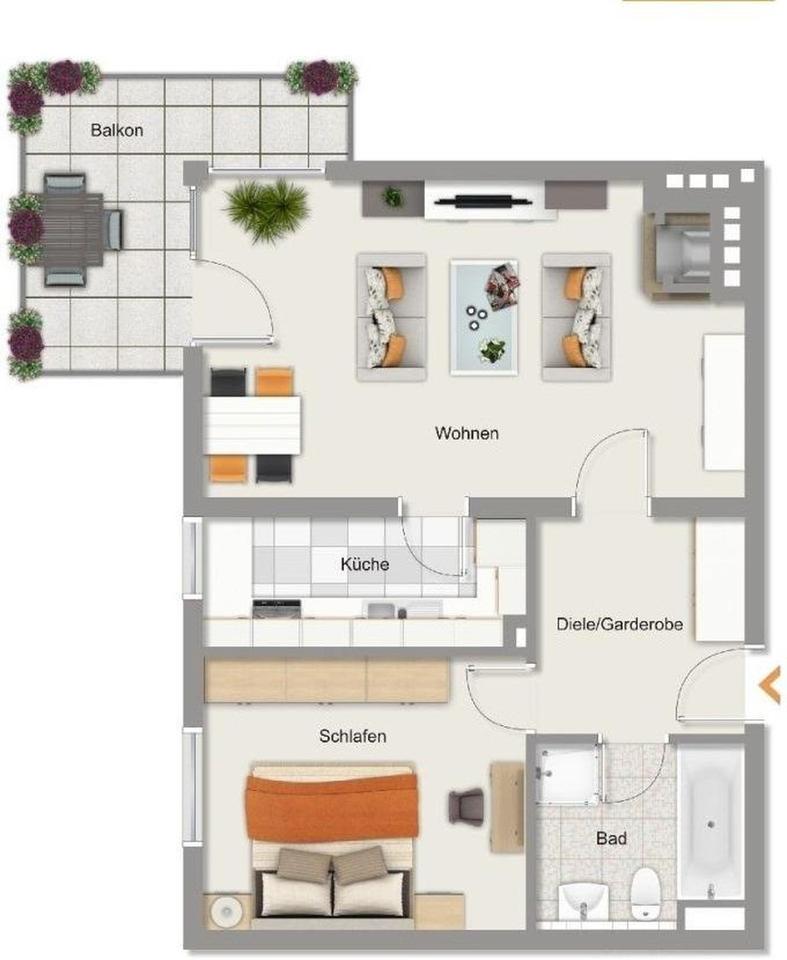 2 ZIMMERWOHNUNG EIGENTUMSWOHNUNG IN ABSOLUTER BESTLAGE OFFENBACH WESTEND – Bild 12