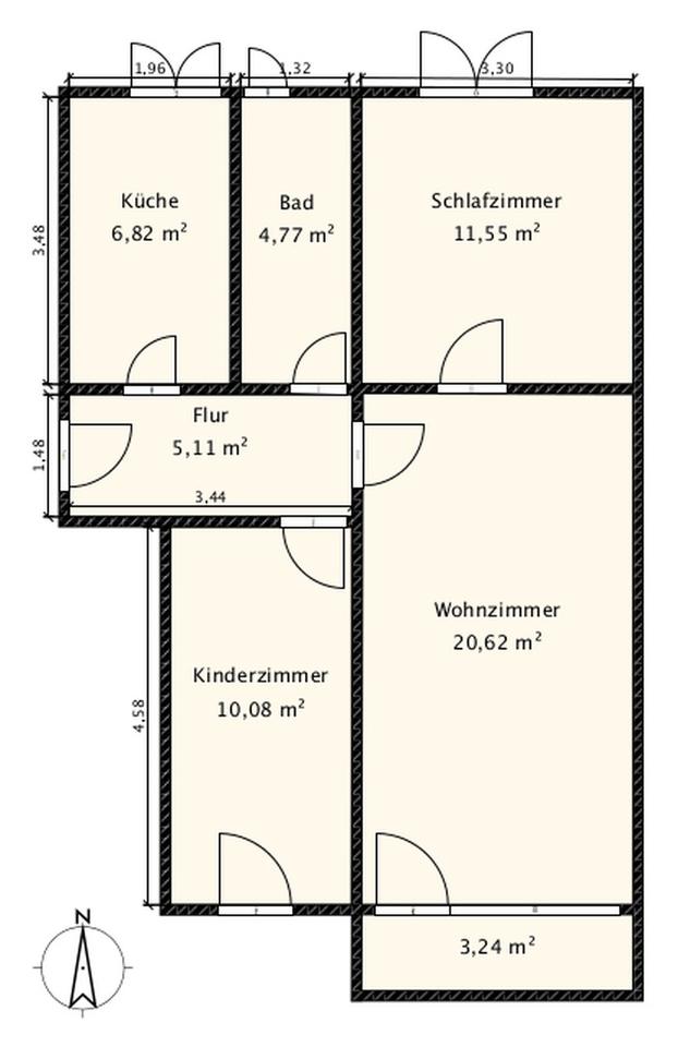 3-Zimmer-Wohnung mit Schlossblick am Waldrand im Coswiger-Spitzgrund mit Stellplatz – Bild 14