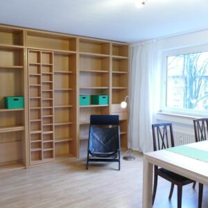 Ruhe in der Stadt: möbli 42m²-Apartment mit Küche, Bad, Flur, direkt am Rhein. gute Parkmöglichkeit