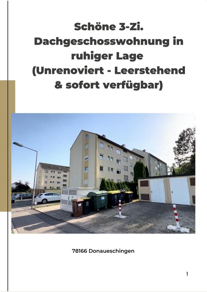 3-Zi-DG 75m² | Leerstehend & sofort frei | Provisionsfrei in DS