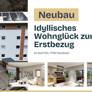 Idyllisches Wohnglück zum Erstbezug: Stilvolle 3-Zimmer-Wohnung wartet!