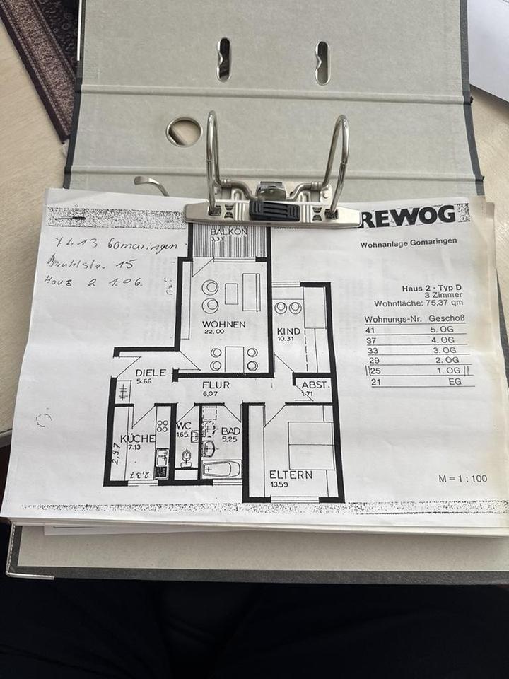 Bezugsfertige 3-Zi.-Wohnung in Gomaringen, top renoviert, Balkon, TG & Aufzug – Bild 17