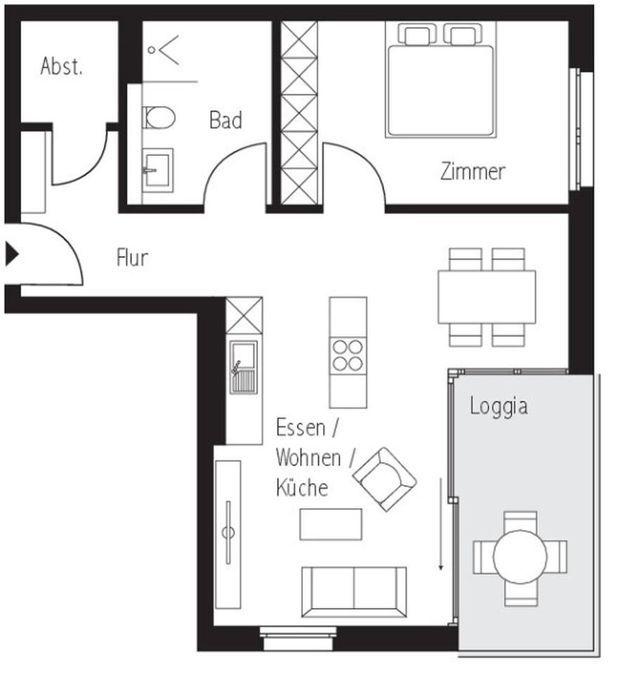Moderne 2-Zimmer-Neubauwohnung mit Terrasse, Einbauküche & TG-Stellplatz in Heilbronn – Bild 9