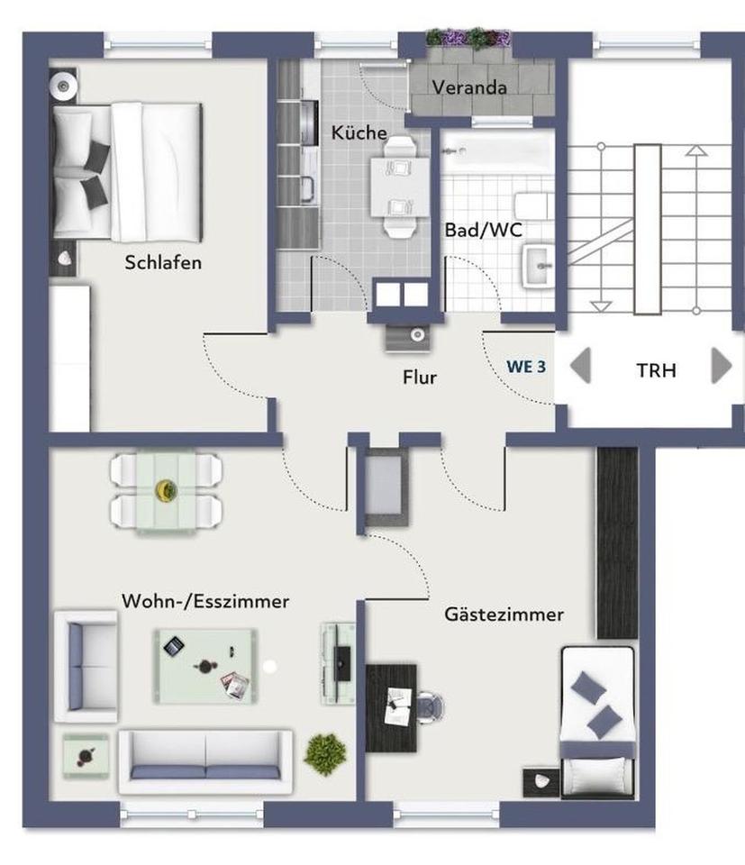 Stilvolle und gut erhaltene Stadt-Oase mit Gartenanteil und Loggia in Stuttgart-Ost – Bild 9