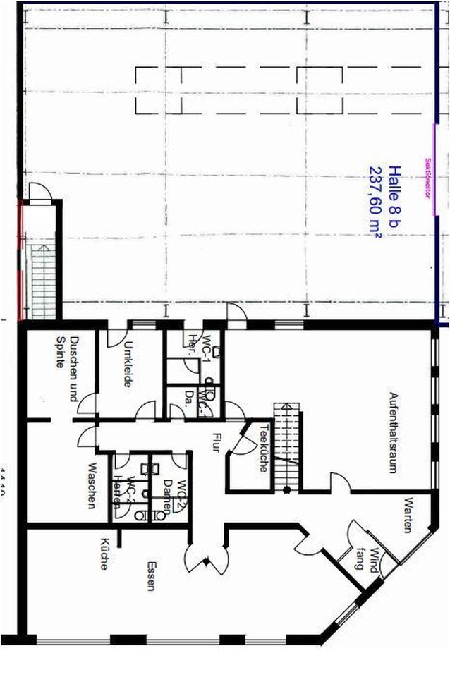 Gewerbehalle mit Portalkran und Bürofläche! – Bild 9