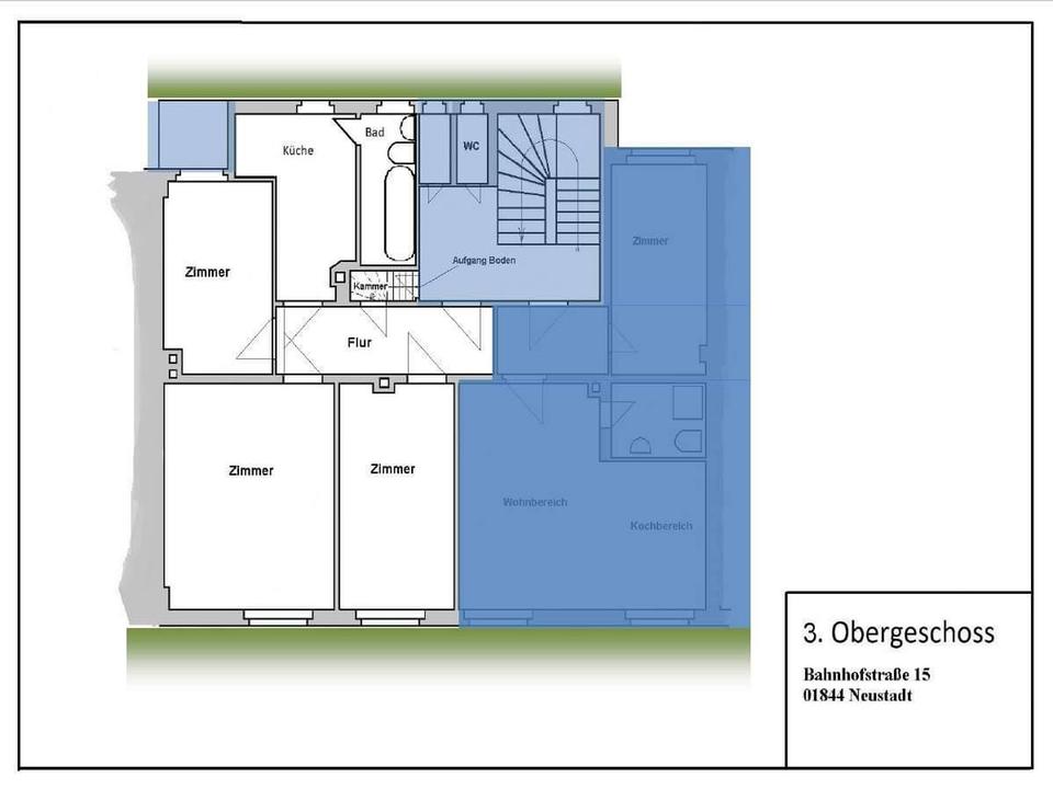 3 Zimmer Wohnung im 3.OG in Neustadt/Sachsen – Bild 13