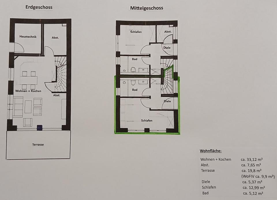 Neubau – Erstbezug | 2-Zimmer-Maisonettewohnung | Terrasse | EBK – Bild 21