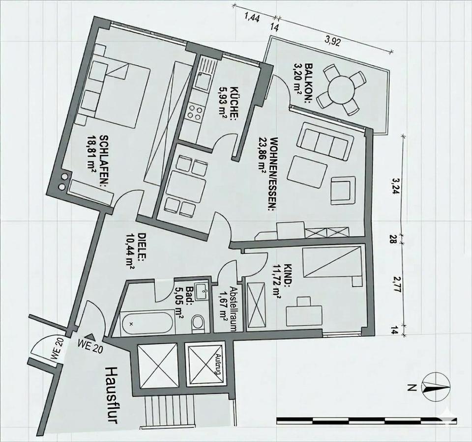 Helle 3-Zimmer-Wohlfühloase mit modernem Flair & Balkon – Bild 12