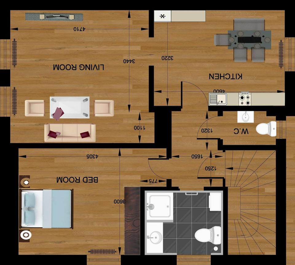 2- Zimmer Wohnung mit eigenem Garten – Bild 7