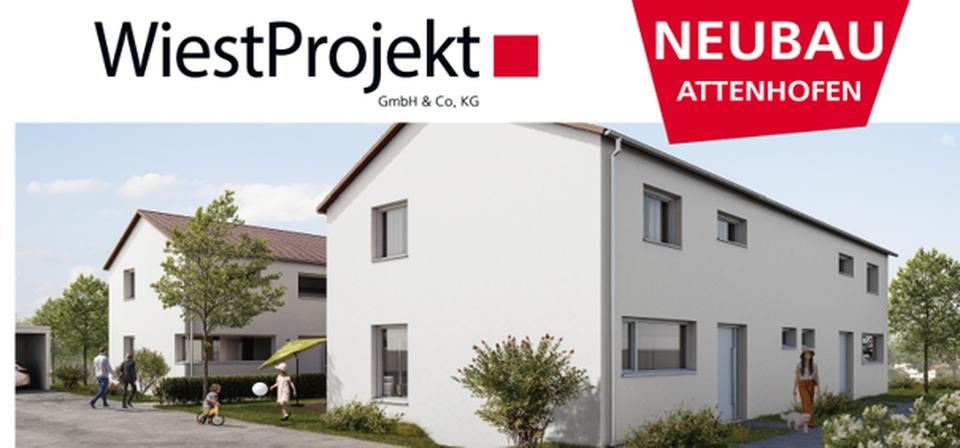 NEUBAU Attenhofen: 1 moderne Doppelhaushälfte mit Keller+Garage+Stellplatz, Provisionsfrei – Bild 2