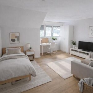 WG-Neugründung: 2 möblierte Zimmer à 19 m² in kernsanierter DG-Wohnung in Augsburg-Innenstadt