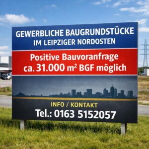 Gewerbliche Baugrundstücke  im Leipziger Nordosten – positive Bauvoranfrage, ca. 31000 m² BGF