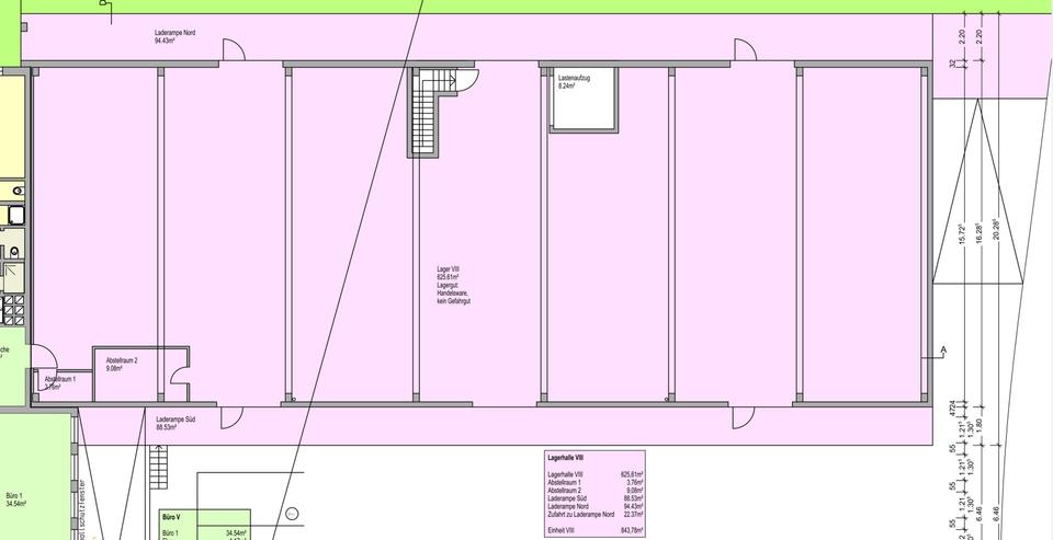 Lagerhalle mit einer Fläche bis 840m² + Büro/Wohnung möglich – Bild 14
