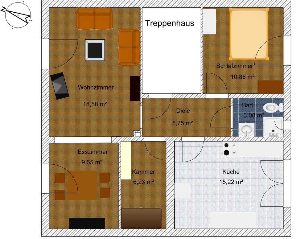 2 Zimmer KDB im 2-Familienhaus – Bild 12