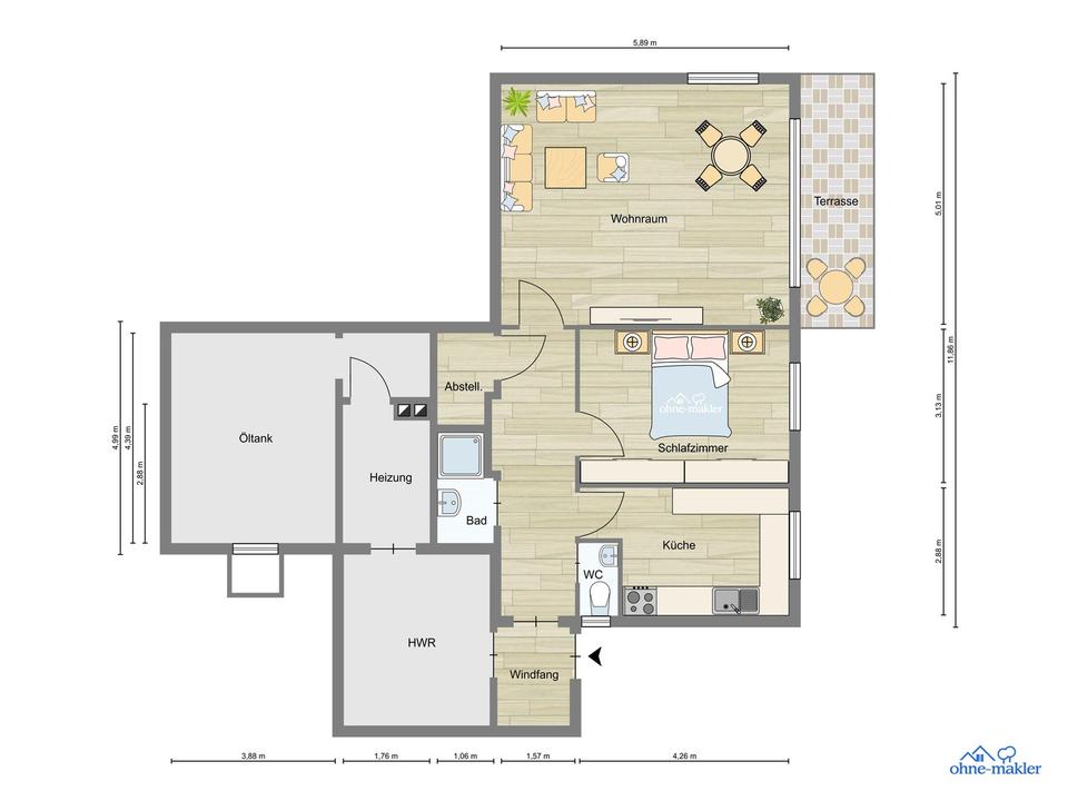 Idyllisches 1-2 Familienhaus mit großem Garten, Halle & Potenzial in Usingen Kransberg – Bild 28