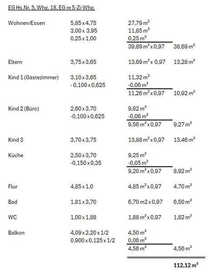 5-Zimmer-Wohnung mit Balkon und Gartenzugang im Scharnhauser Park – Bild 15