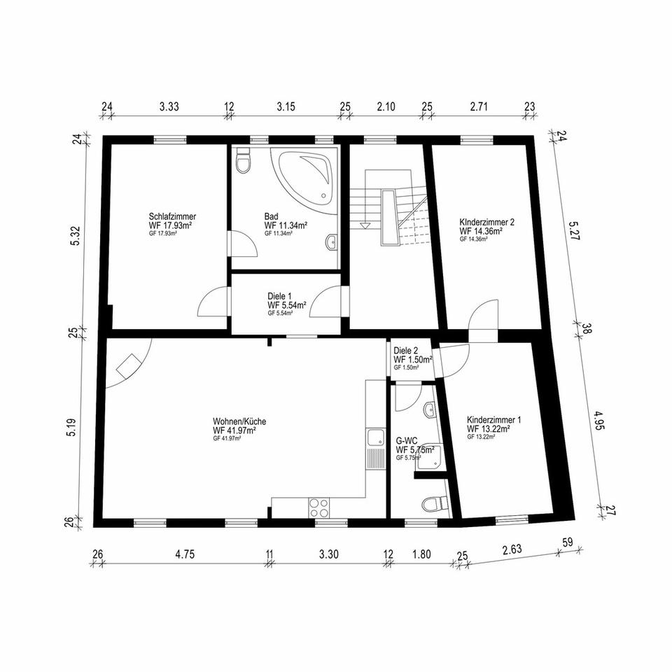 Großzügige 4-Zimmer-Wohnung (112 m²) mit Garten, Garage mit Wallbox, Kamin & Einbauküche – Bild 15