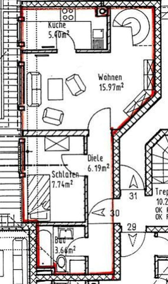 3 Zi. Maisonette Wohnung in der Memminger Innenstadt – Bild 12