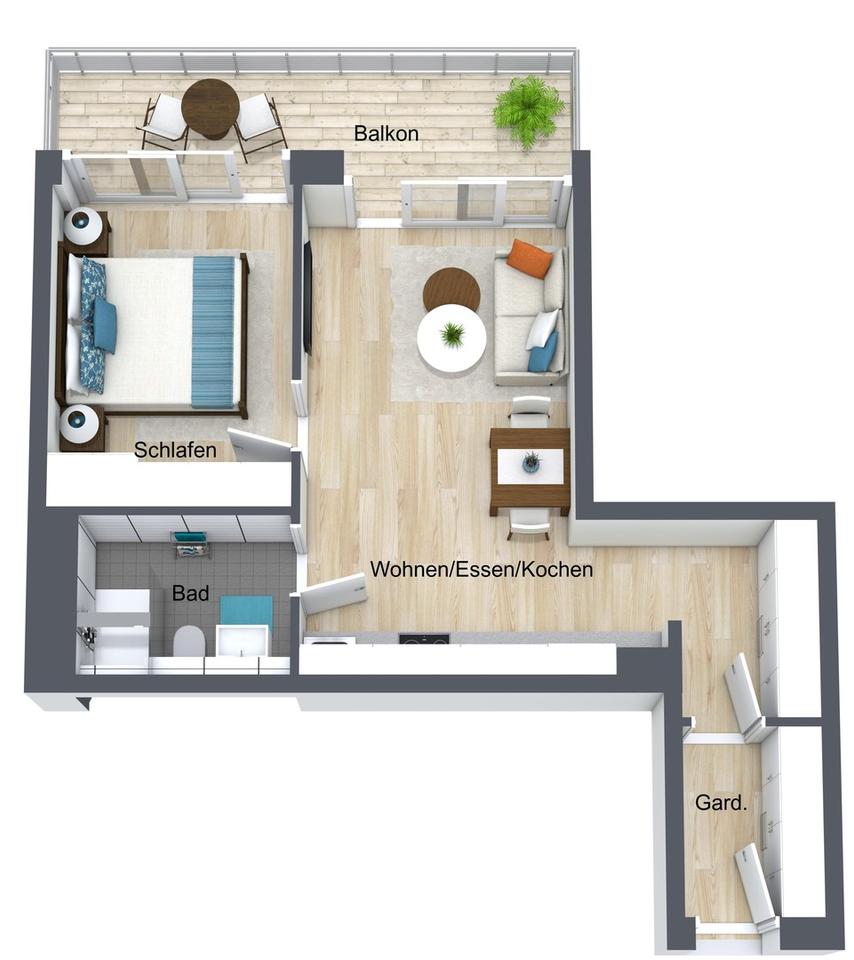 Neubau 2026 | 2-Zi | Balkon (SZ+WZ) | EBK | A+ Energie | Parkett | Aufzug – Bild 2