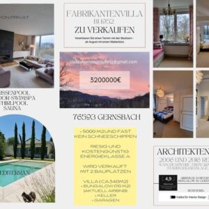 Luxusvilla mit Gästehaus, parkähnlichem Grundstück und Baupotenzial