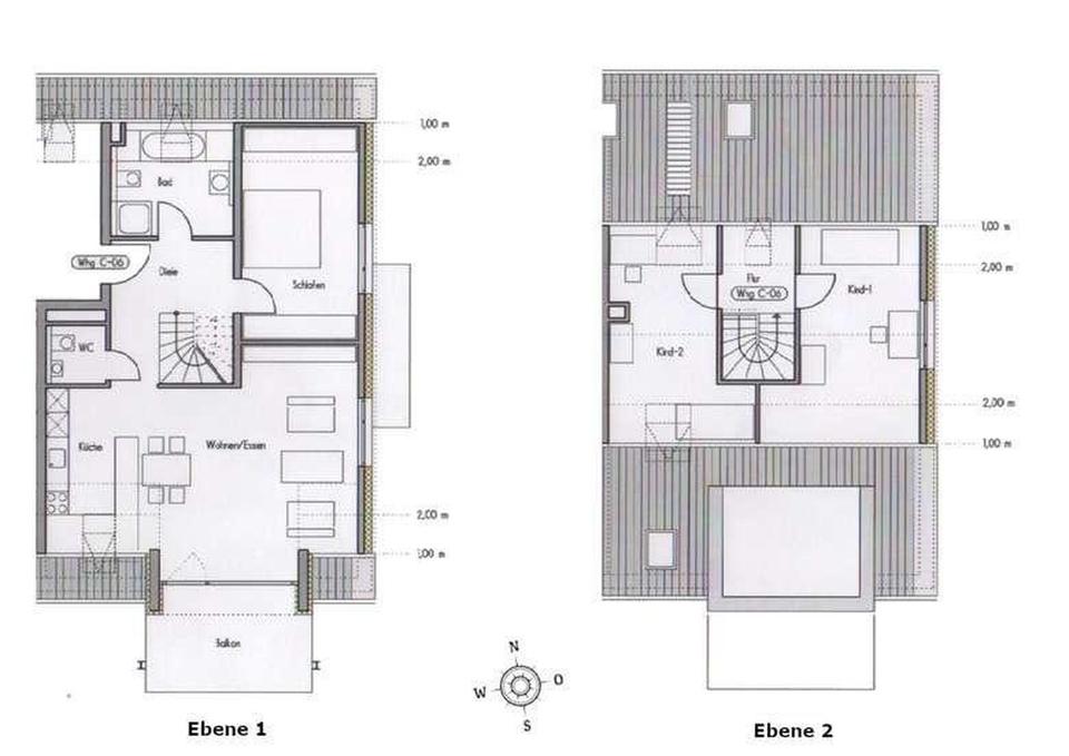 Moderne 4-Zimmer-Maisonettewohnung mit Südbalkon – Bild 17
