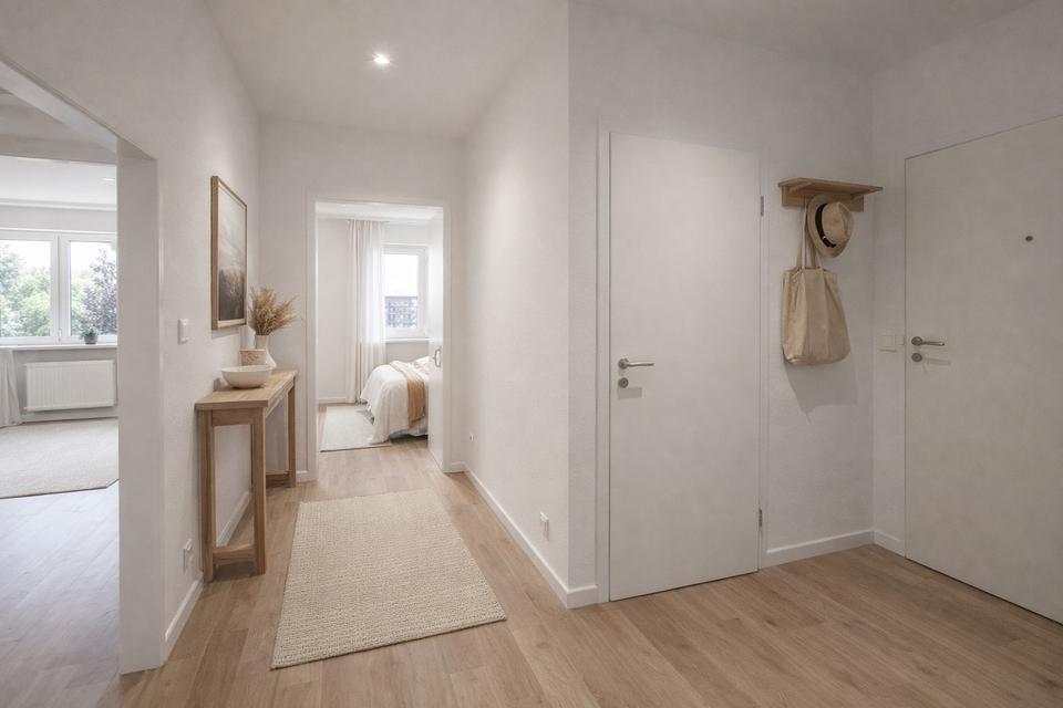 Moderne 3-Zi Wohnung mit großem Balkon&Aufzug – komplett saniert in stadtnaher Top-Lage Nürnberg – Bild 2