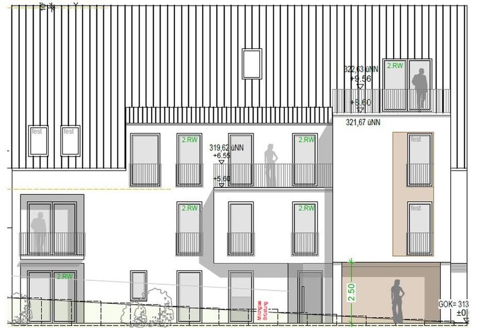 Aichtal-Aich: MFH-Projekt mit Baugenehmigung – 7 WE – 464,79 m² Wfl – 7 Carports – provisionsfrei – Bild 3
