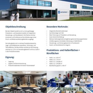 Büro und Hallenfläche zu vermieten