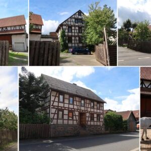 Bauernhaus Resthof Vogelsberg mit Nebengebäuden