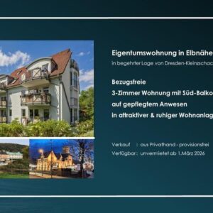 3-Zimmer Wohnung in Elbnähe in begehrter Lage in Dresden-Kleinzschachwitz