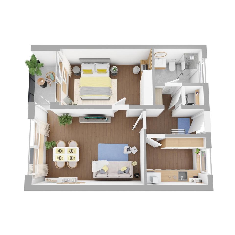 Mieten war gestern: Ihre 2-Zimmer-Traumwohnung ab 584 € / Monat! KfW-55 saniert & Provisionsfrei. – Bild 16