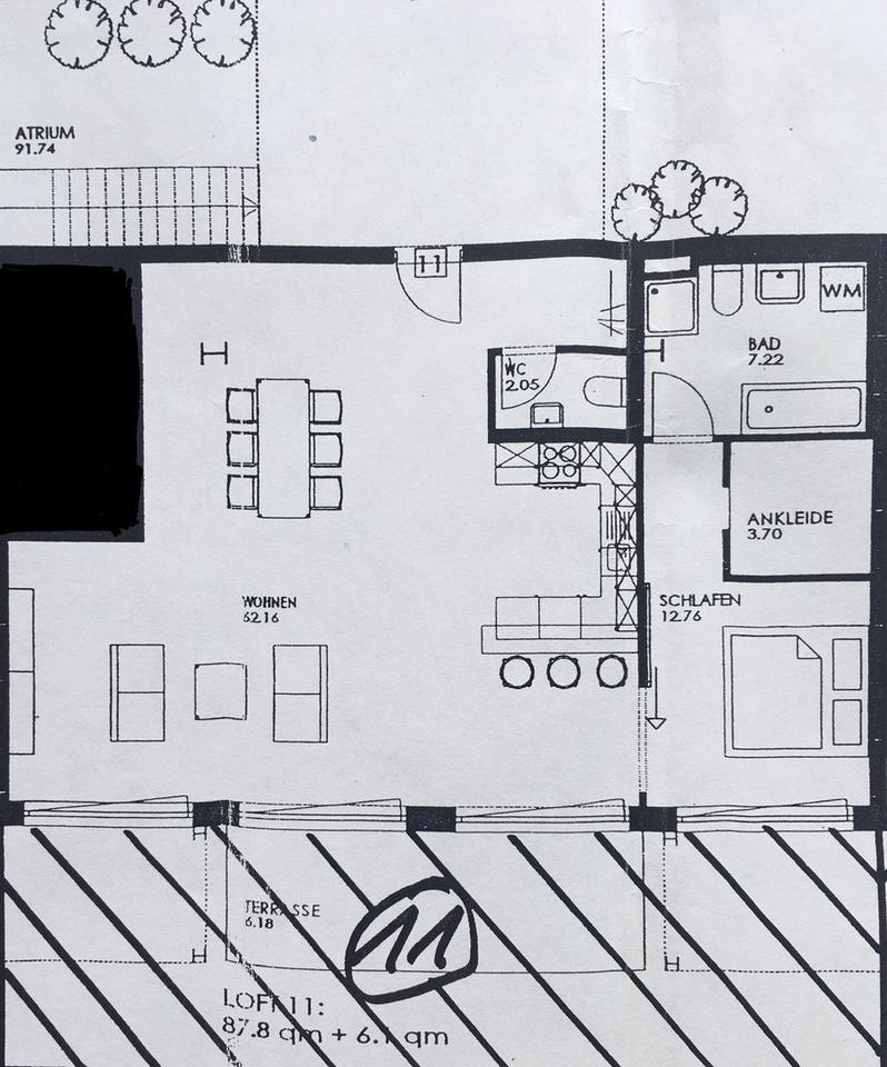 Voll möbliertes 2,5 Zimmer Loft mit Weinbergblick in Esslingen am Neckar – Bild 17
