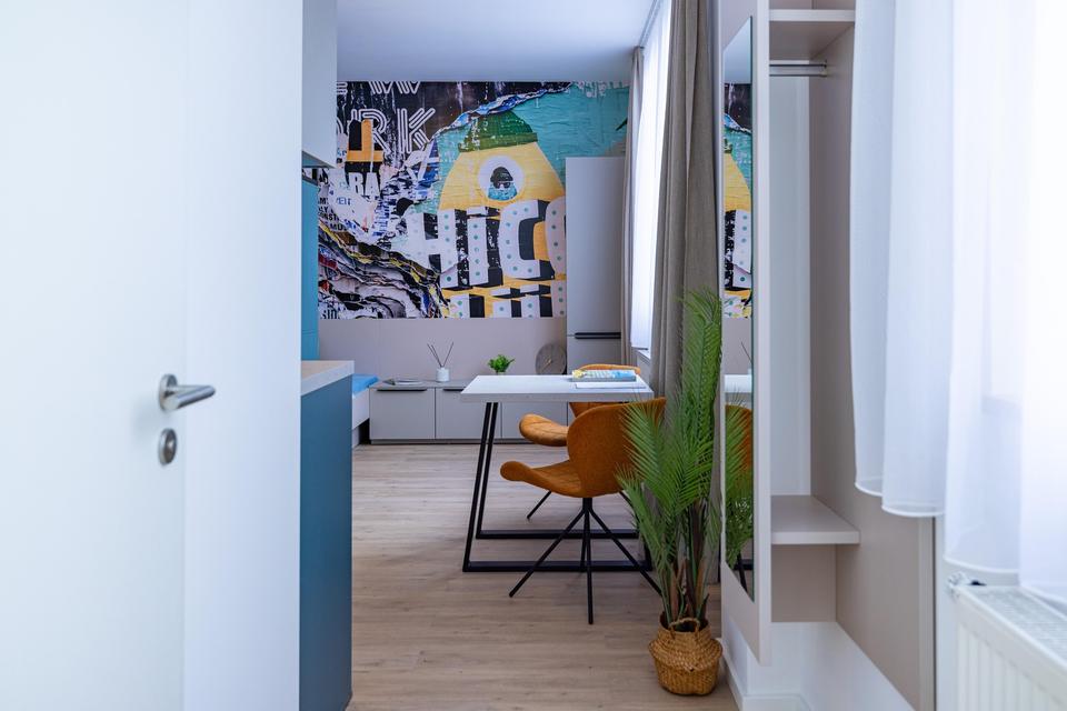 Charmante vollmöblierte 1-Zimmer-Neubauwohnung im 4. OG WE 79 – Bild 9